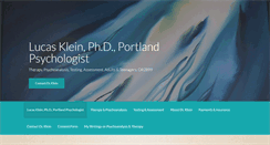 Desktop Screenshot of drkleinpsychology.com