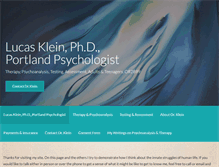 Tablet Screenshot of drkleinpsychology.com